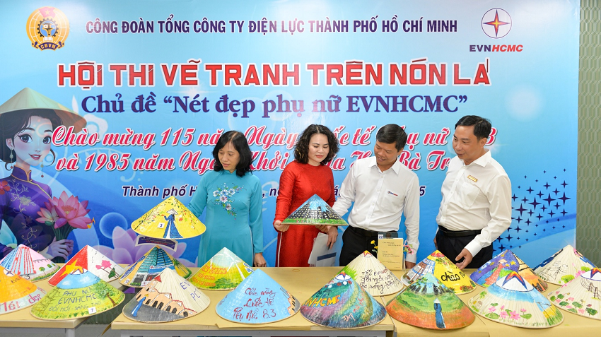 Hội thi “Nét đẹp phụ nữ EVNHCMC” - Sự kết hợp độc đáo giữa áo dài và nón lá