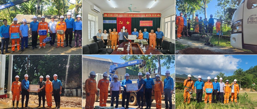 Lãnh đạo luôn sát cánh cùng thợ điện tuyến đầu khắc phục hậu quả bão số 10 1