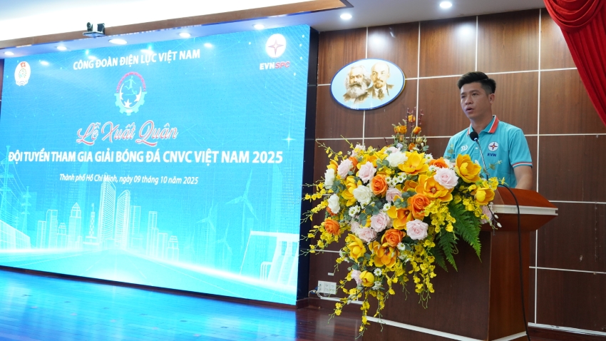 Lễ xuất quân Đội tuyển tham dự Giải Bóng đá CNVC Việt Nam năm 2025