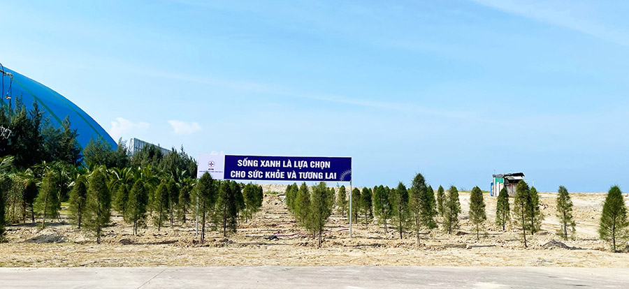 Người lao động Nhà máy Nhiệt điện Vĩnh Tân 4 ra quân trồng cây xanh, hưởng ứng Ngày Môi trường Thế giới và Tháng hành động vì Môi trường năm 2025 9