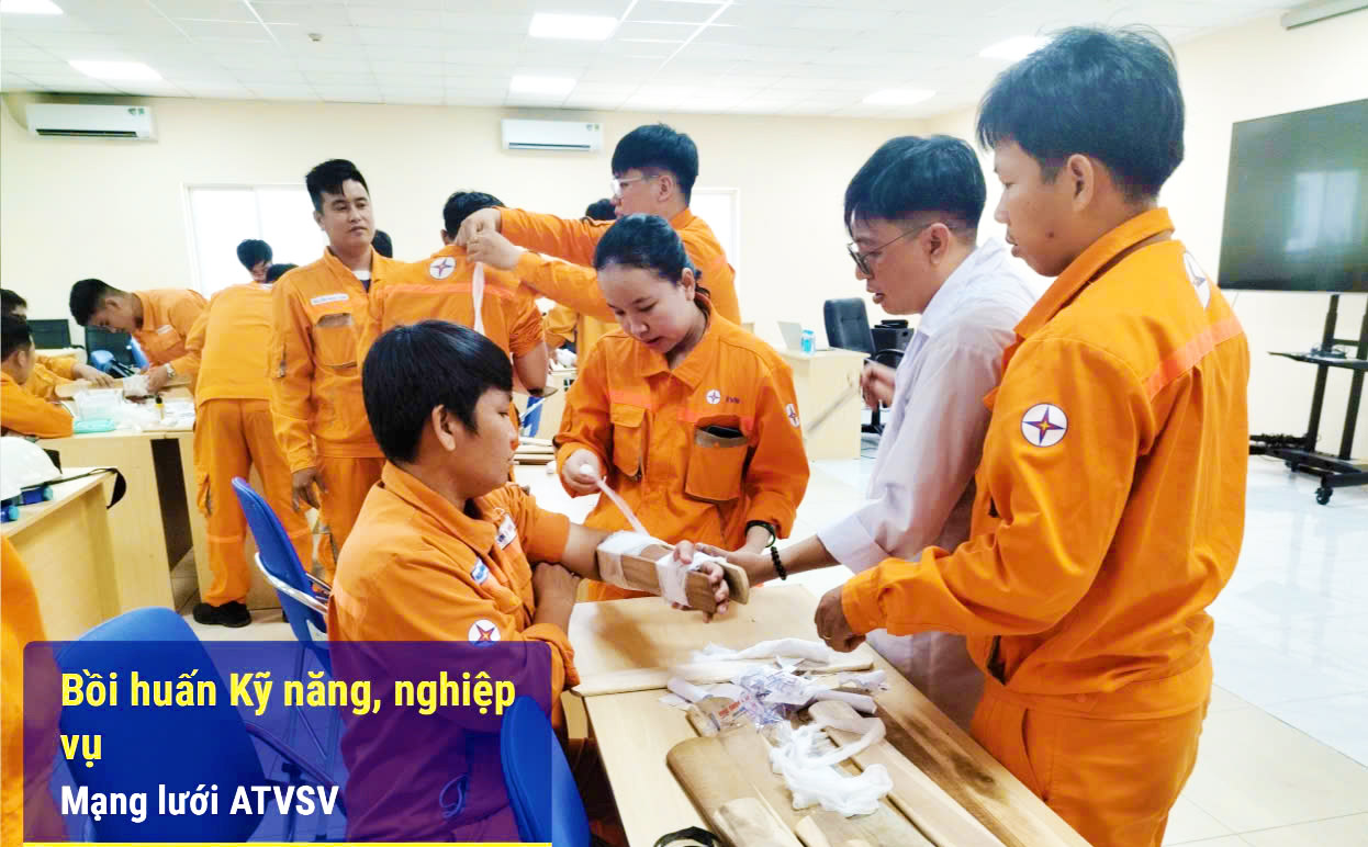Nhà máy Nhiệt điện Vĩnh Tân 4 - Lan tỏa Văn hóa an toàn từ những buổi bồi huấn kỹ năng, nghiệp vụ cho Mạng lưới An toàn vệ sinh viên 1