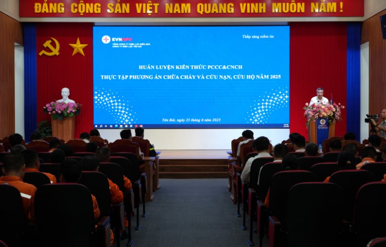 PC Yên Bái huấn luyện nghiệp vụ, thực tập phương án phòng cháy chữa cháy năm 2025