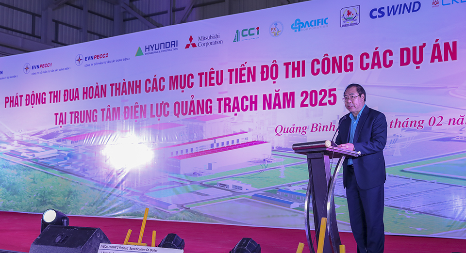 Phát động thi đua hoàn thành các mục tiêu tiến độ thi công các dự án tại Trung tâm Điện lực Quảng Trạch năm 2025 3