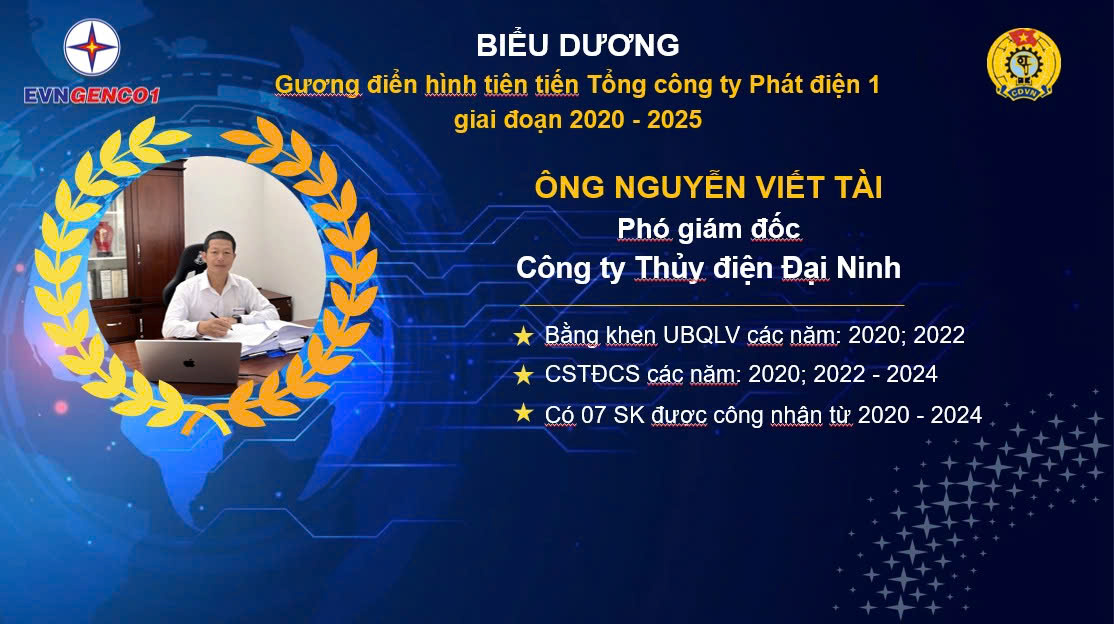 Tỏa sáng cùng EVNGENCO1 – Tôn vinh 16 gương mặt ưu tú giai đoạn 2020 – 2025 1