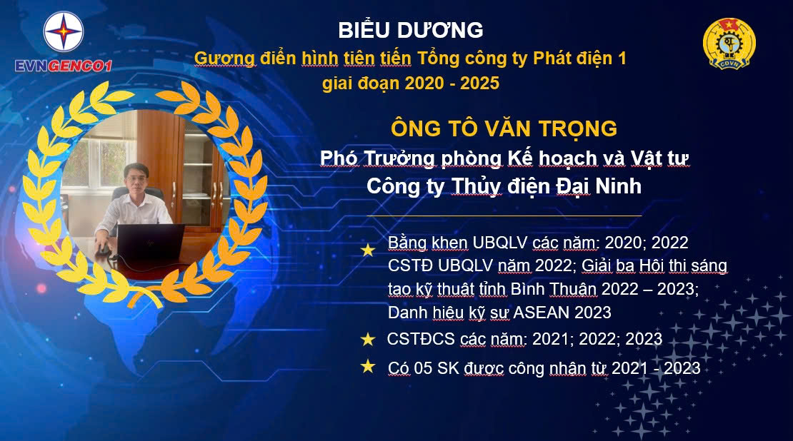 Tỏa sáng cùng EVNGENCO1 – Tôn vinh 16 gương mặt ưu tú giai đoạn 2020 – 2025 2