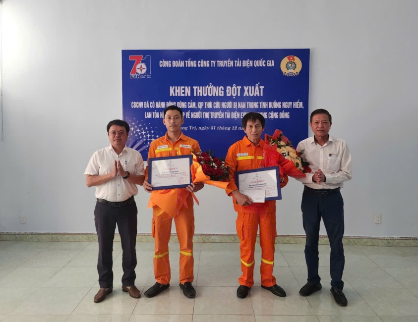 Tổng Giám đốc và Công đoàn EVNNPT kịp thời động viên hành động dũng cảm cứu người 6