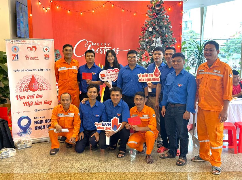 Tuần lễ hồng EVN – Khi những giọt máu hồng tiếp tục thắp sáng nghĩa tình người thợ điện Khánh Hòa 9