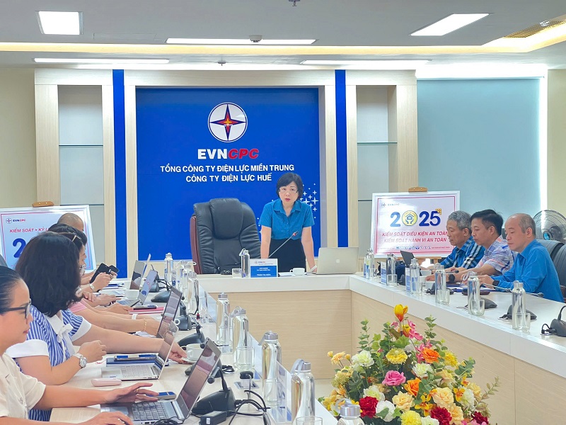 Ủy ban kiểm tra Công đoàn Điện lực Việt Nam: Kiểm tra việc chấp hành điều lệ và quản lý, sử dụng tài chính, tài sản Công đoàn Công ty Điện lực Huế