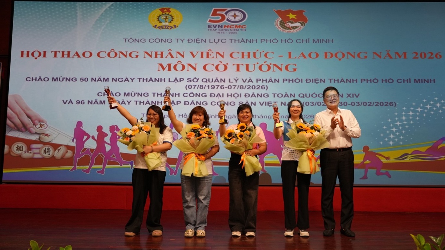 75 vận động viên tranh tài sôi nổi môn Cờ tướng Hội thao EVNHCMC 2026 3