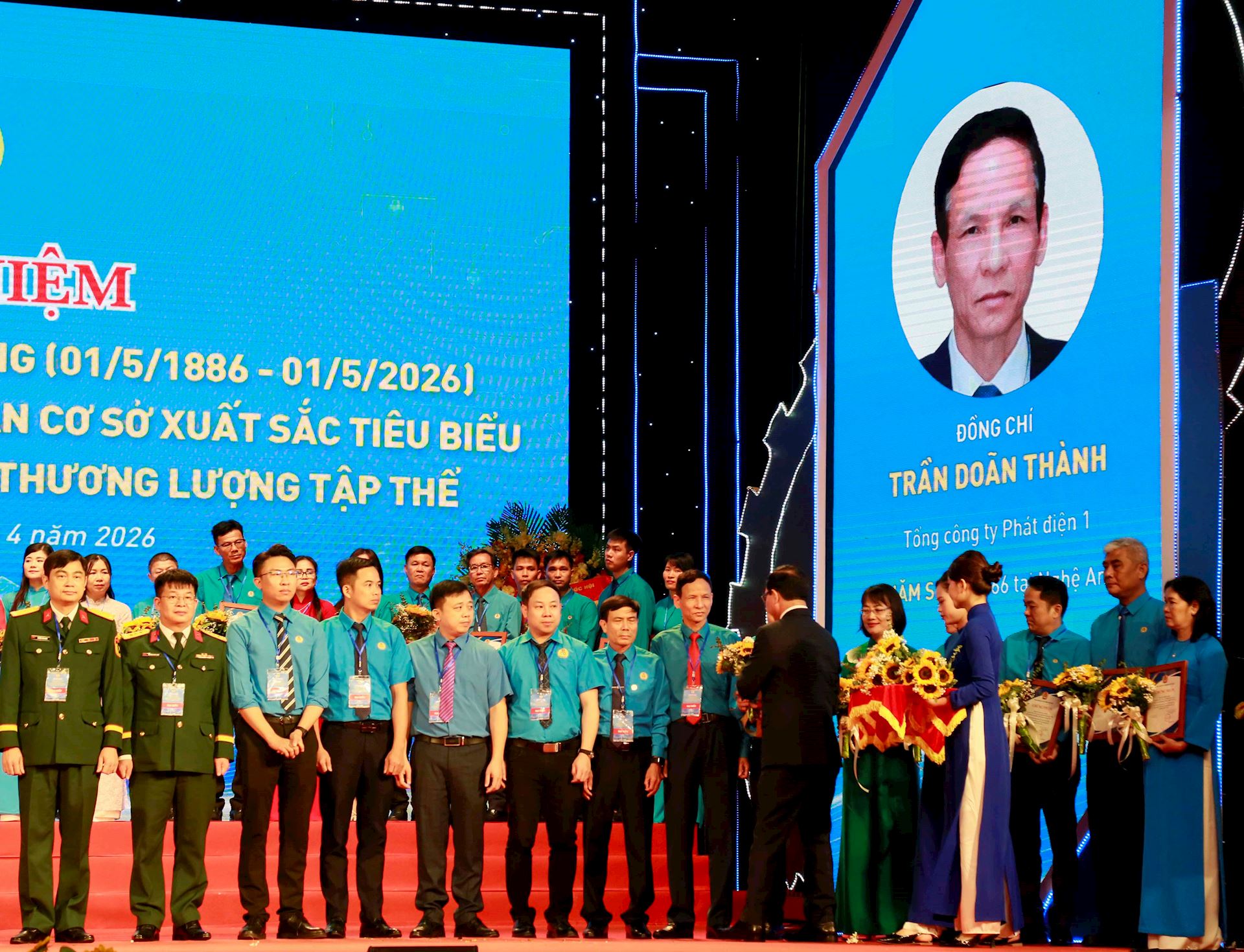 Chủ tịch Công đoàn EVNGENCO1 Trần Doãn Thành được tuyên dương tiêu biểu toàn quốc