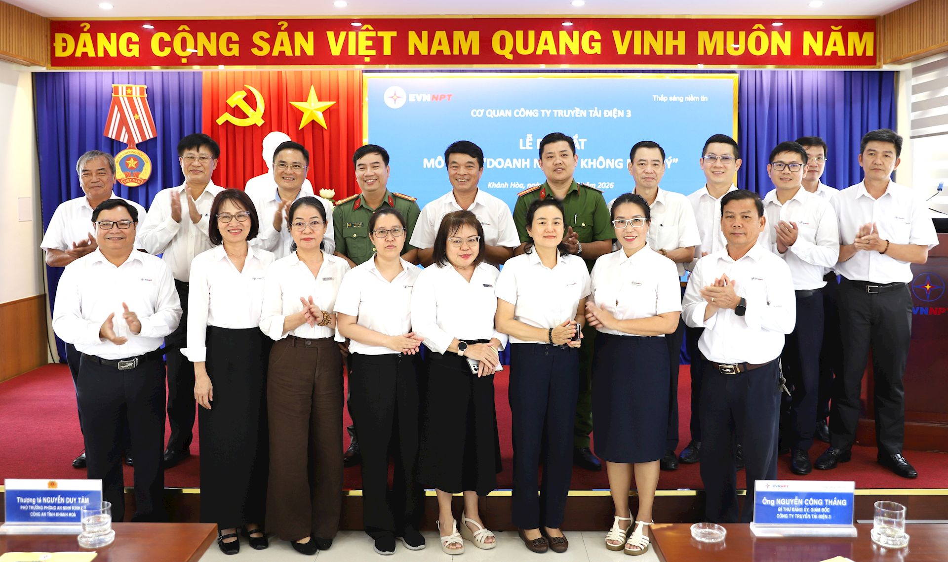 Cơ quan Công ty Truyền tải điện 3 ra mắt mô hình “Doanh nghiệp không ma túy”