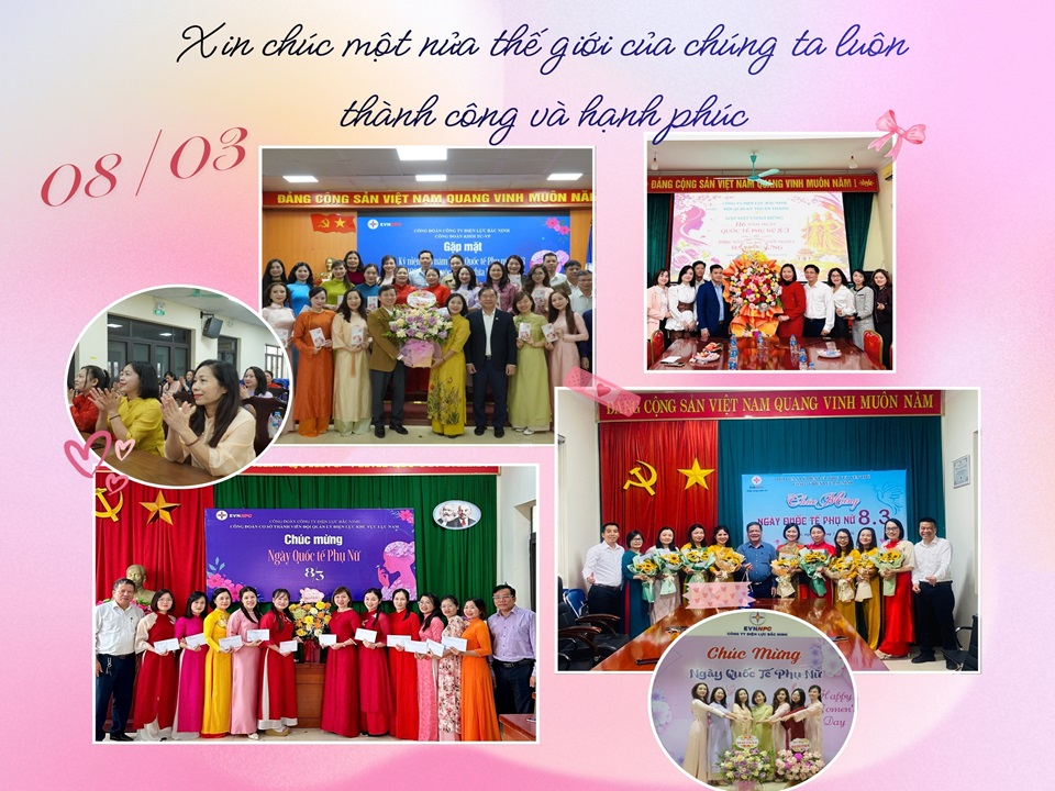 Công đoàn Công ty Điện lực Bắc Ninh tổ chức nhiều hoạt động ý nghĩa kỷ niệm 116 năm Ngày Quốc tế Phụ nữ 8/3 và 1986 năm Khởi nghĩa Hai Bà Trưng