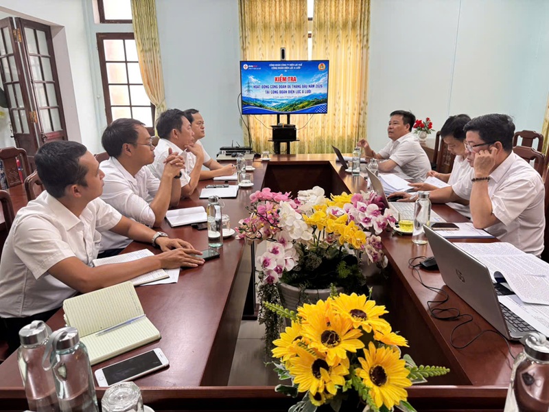 Công đoàn Công ty Điện lực Huế kiểm tra công tác Công đoàn 6 tháng đầu năm 2026