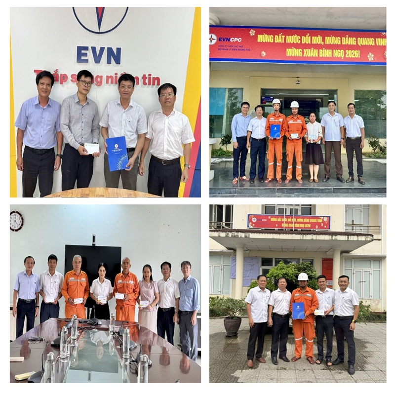 Công đoàn Công ty Điện lực Huế thăm hỏi đoàn viên, người lao động nhân Tháng hành động về an toàn vệ sinh lao động và Tháng Công nhân năm 2026 1