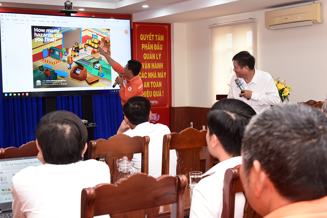 Công đoàn Công ty thủy điện Ialy Bồi huấn an toàn nâng cao chuyên đề “Kỹ năng nhận diện mối nguy - đánh giá rủi ro - xử lý rủi ro” 2