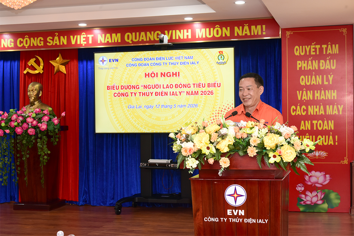 Công đoàn Công ty thủy điện Ialy tổ chức Hội nghị biểu dương 