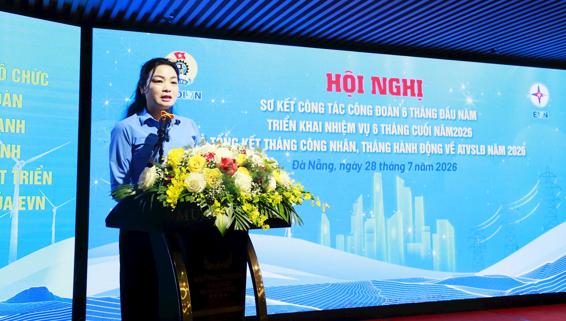 Công đoàn Điện lực Việt Nam sơ kết công tác 6 tháng đầu năm 2026 1