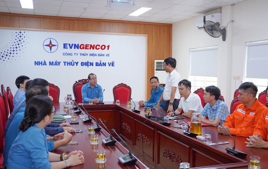 CÔNG ĐOÀN ĐIỆN LỰC VIỆT NAM THĂM HỎI, ĐỘNG VIÊN NGƯỜI LAO ĐỘNG TẠI NHÀ MÁY THỦY ĐIỆN BẢN VẼ NHÂN THÁNG CÔNG NHÂN 2026 1