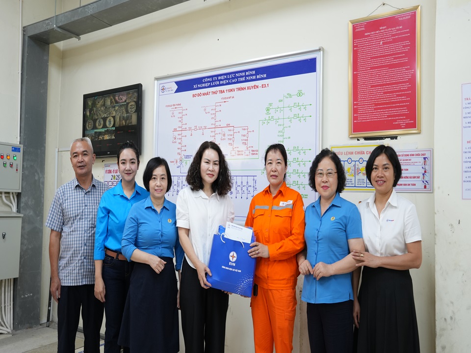 Đoàn Công ty Điện lực Việt Nam thăm hỏi người lao động và đoàn viên Công ty Điện lực Ninh Bình mắc bệnh nguy hiểm