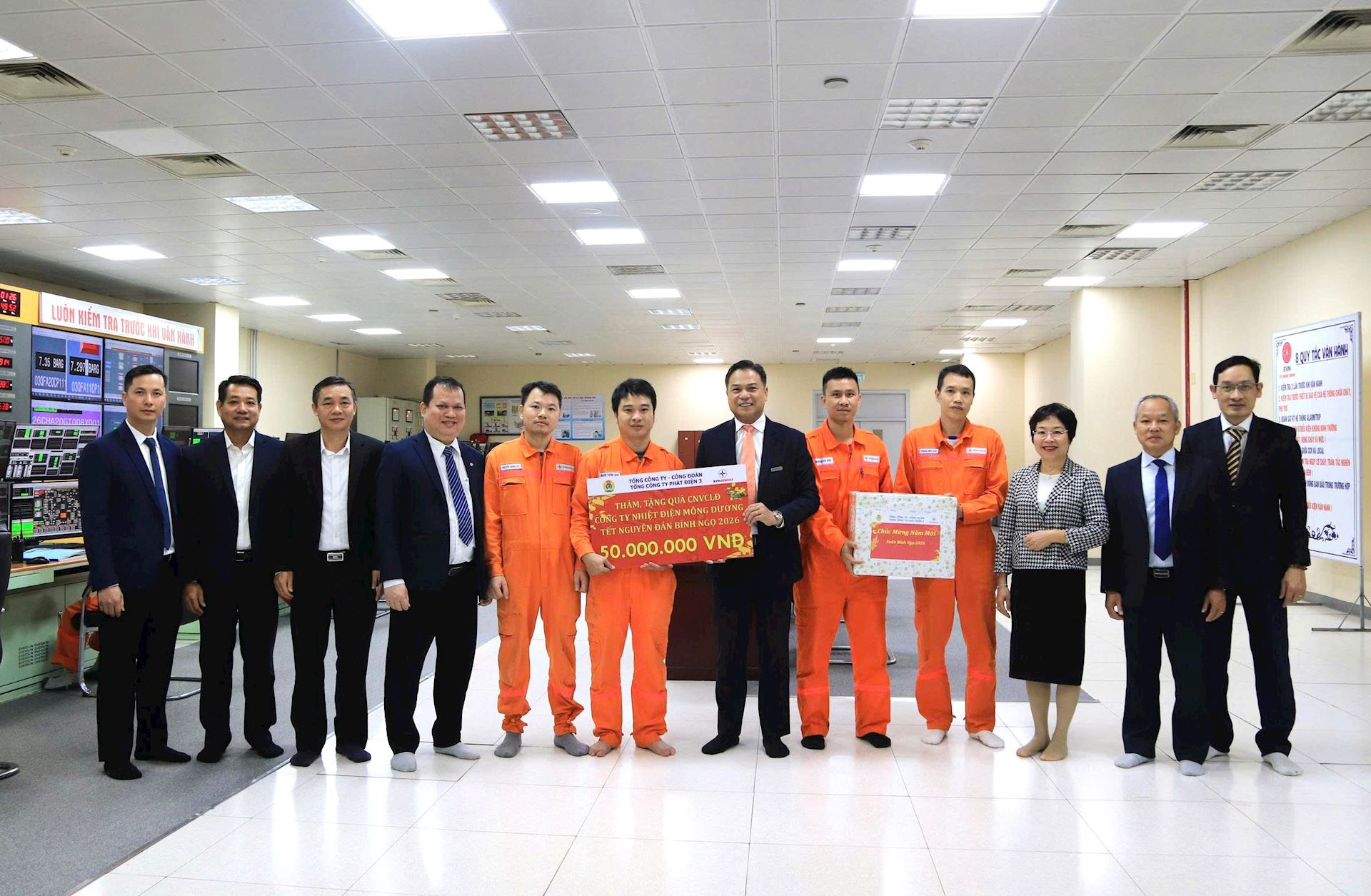 Công đoàn EVNGENCO3 thăm hỏi, động viên và tặng quà cho đoàn viên, NLĐ dịp tết Nguyên đán Bính Ngọ năm 2026