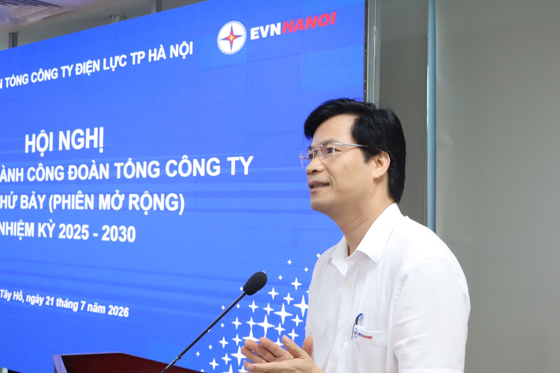 Công đoàn EVNHANOI tổ chức Hội nghị Ban Chấp hành Công đoàn Tổng công ty mở rộng lần thứ 7, nhiệm kỳ 2025–2030 1