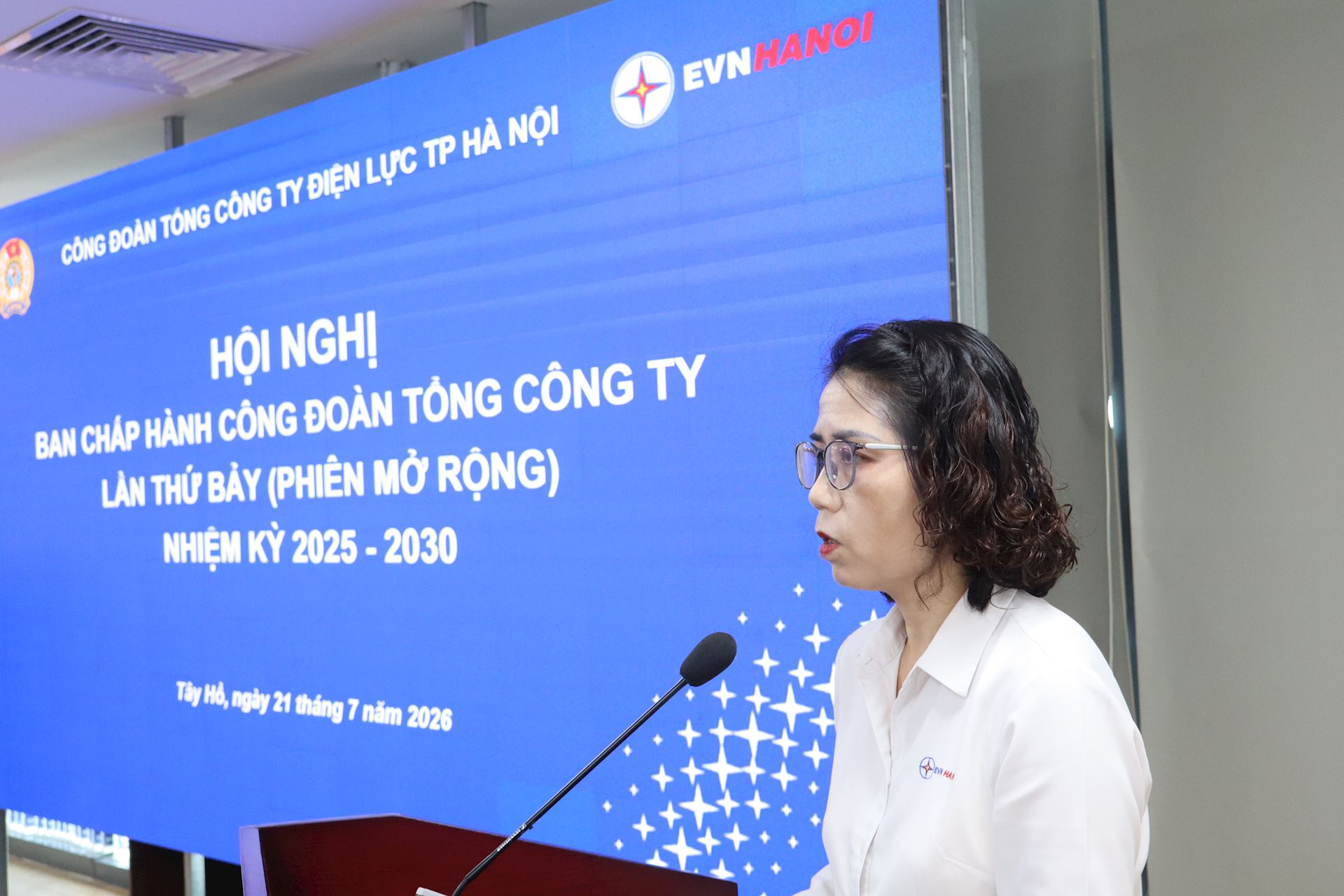 Công đoàn EVNHANOI tổ chức Hội nghị Ban Chấp hành Công đoàn Tổng công ty mở rộng lần thứ 7, nhiệm kỳ 2025–2030 2