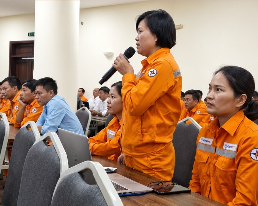 Công đoàn EVNNPC tổ chức tập huấn nghiệp vụ An toàn vệ sinh viên năm 2026 3