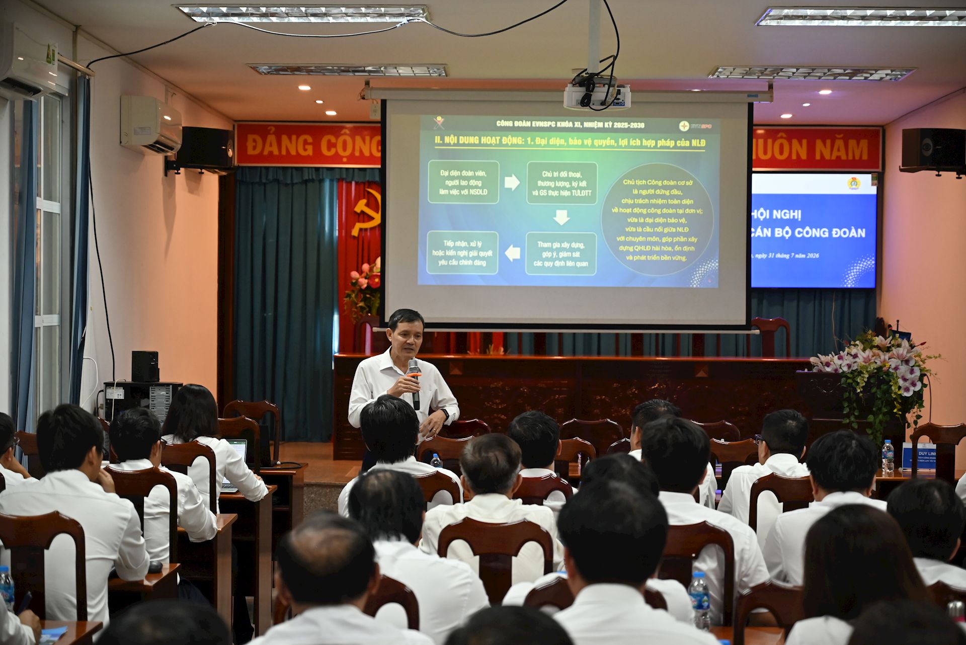 CÔNG ĐOÀN EVNSPC LẮNG NGHE ĐOÀN VIÊN, NÂNG CAO HIỆU QUẢ HOẠT ĐỘNG CÔNG ĐOÀN