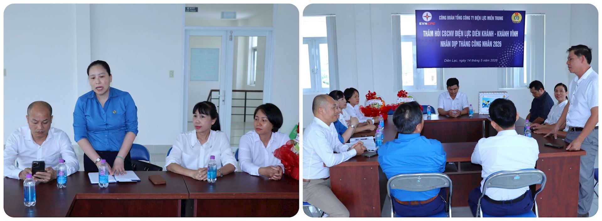 Công đoàn Tổng công ty Điện lực miền Trung thăm hỏi CBCNV, người lao động tại các đơn vị truộc Công ty cổ phần Điện lực Khánh Hòa