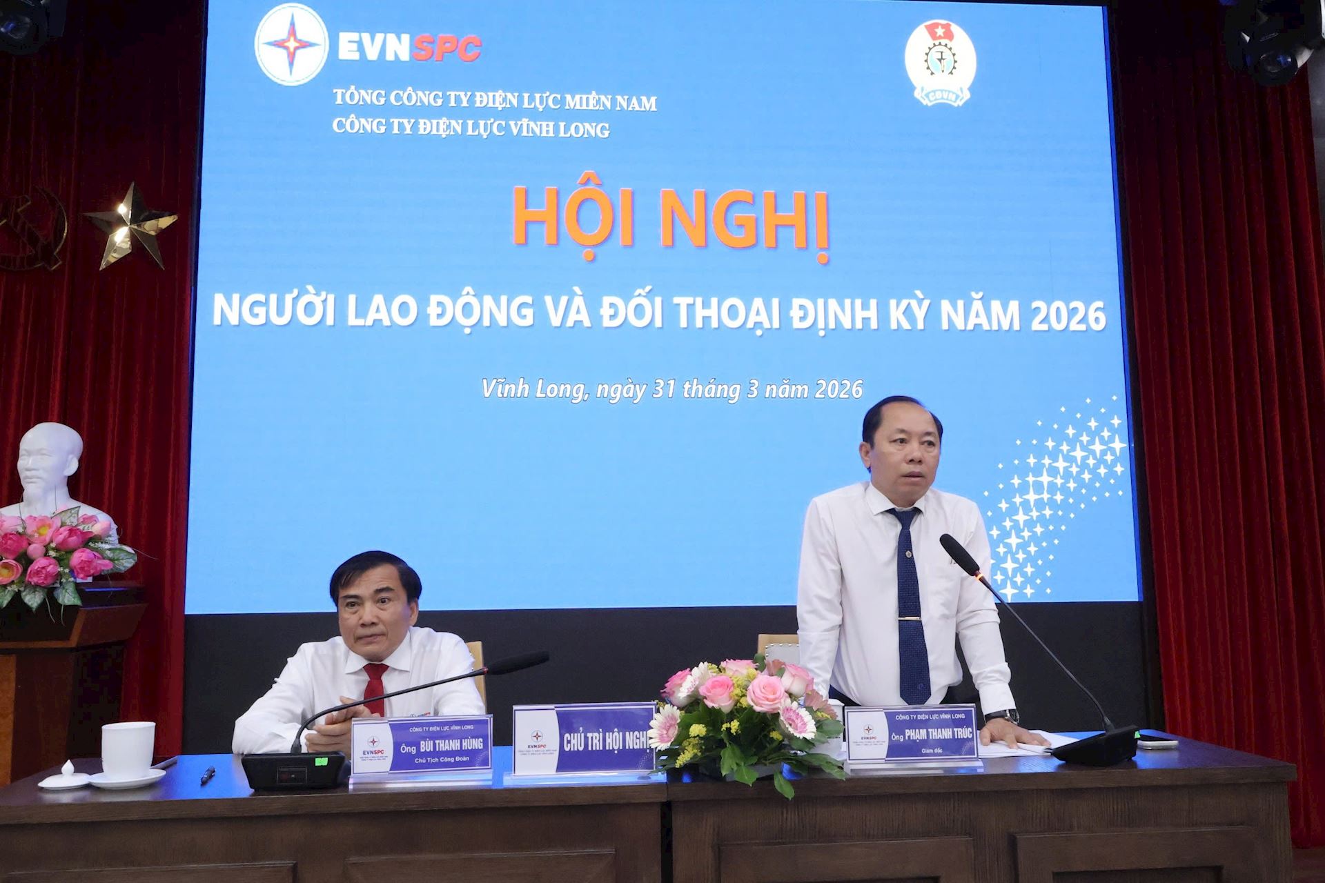 Công ty Điện lực Vĩnh Long hội nghị người lao động và đối thoại định kỳ năm 2026
