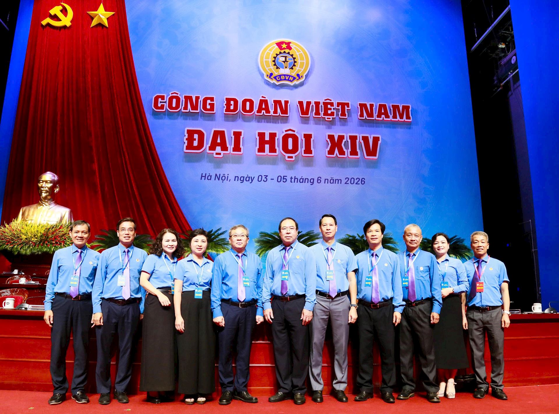 Đoàn Đại biểu Công đoàn Điện lực Việt Nam tham dự Đại hội XIV Công đoàn Việt Nam
