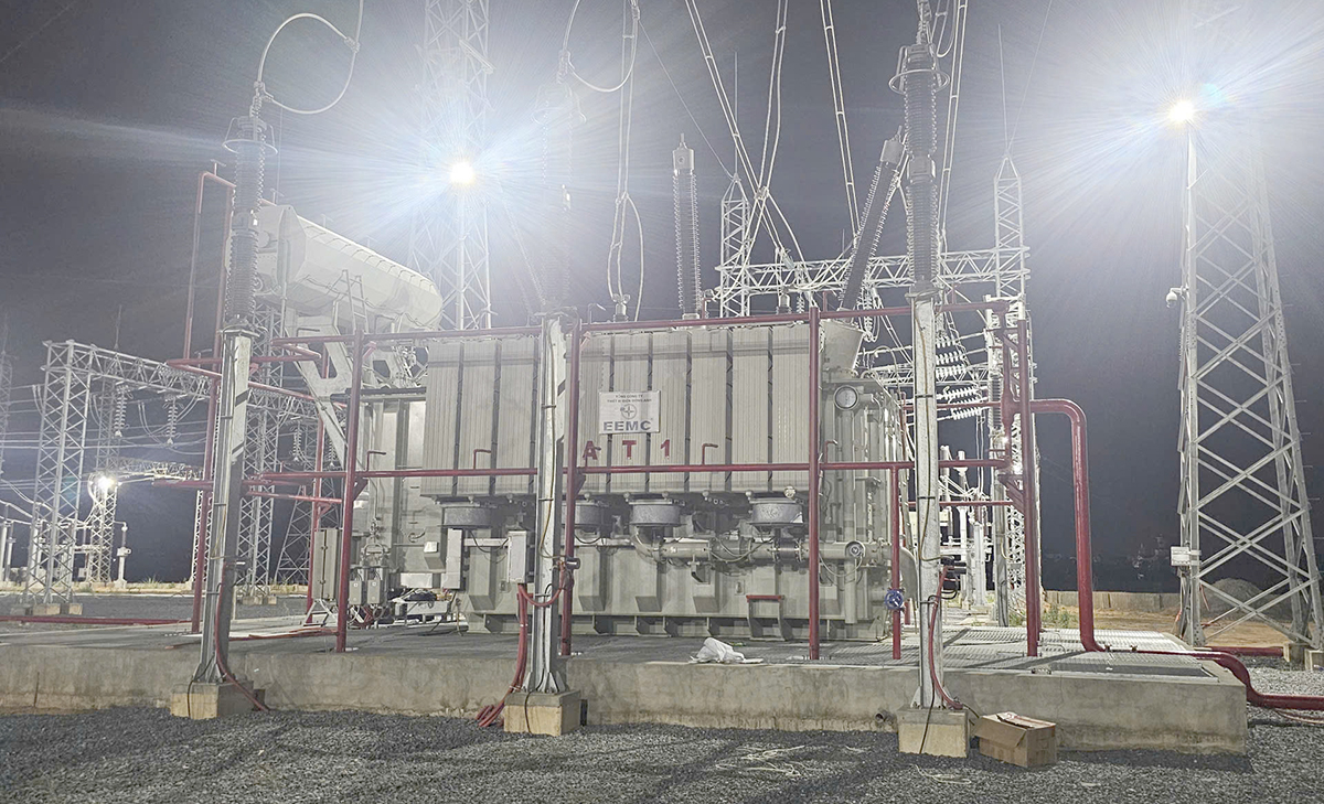 Đóng điện thành công máy biến áp thứ 2 Trạm biến áp 220kV Nam Cấm chào mừng Tháng Công nhân 2026 1