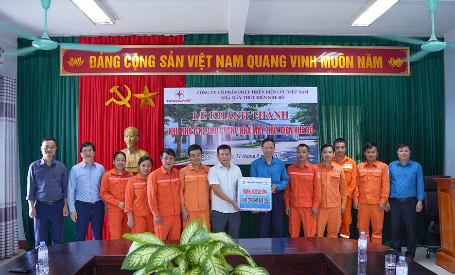 EVNGENCO1: Khánh thành khu Cư xá Nhà máy Thủy điện Khe Bố - Công ty cổ phần Phát triển Điện lực Việt Nam: Tạo nền tảng “an cư” cho người lao động trong Tháng Công nhân 7