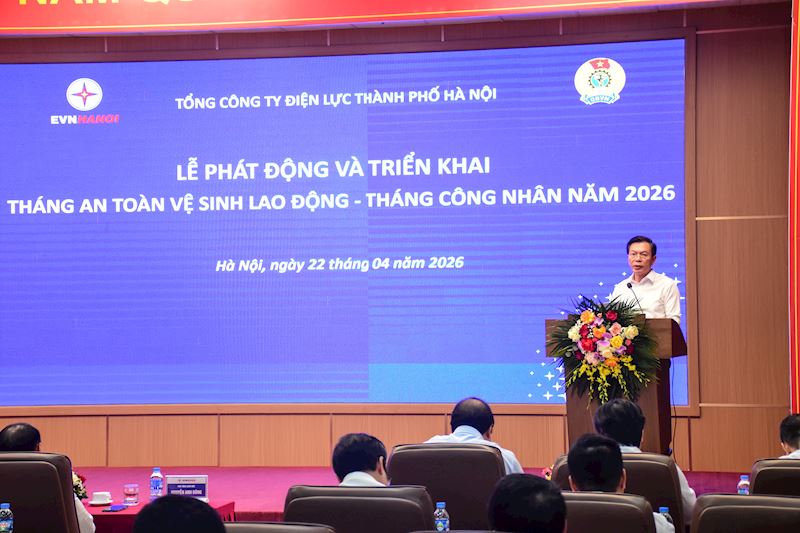 EVNHANOI phát động Tháng an toàn vệ sinh lao động; Tháng công nhân năm 2026 4
