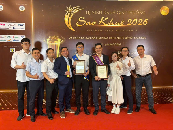 EVNICT đạt giải Sao Khuê và được xếp hạng trên Bản đồ Giải pháp Công nghệ số Việt Nam 2026 1