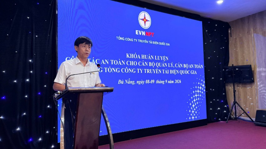 EVNNPT tổ chức khóa huấn luyện công tác an toàn cho cán bộ quản lý, cán bộ an toàn  1
