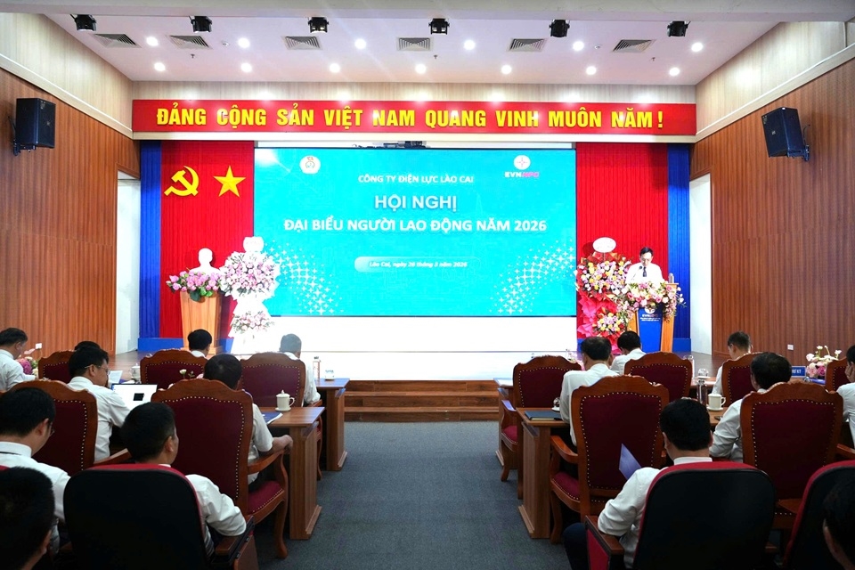 Hội nghị đại biểu người lao động Công ty Điện lực Lào Cai năm 2026