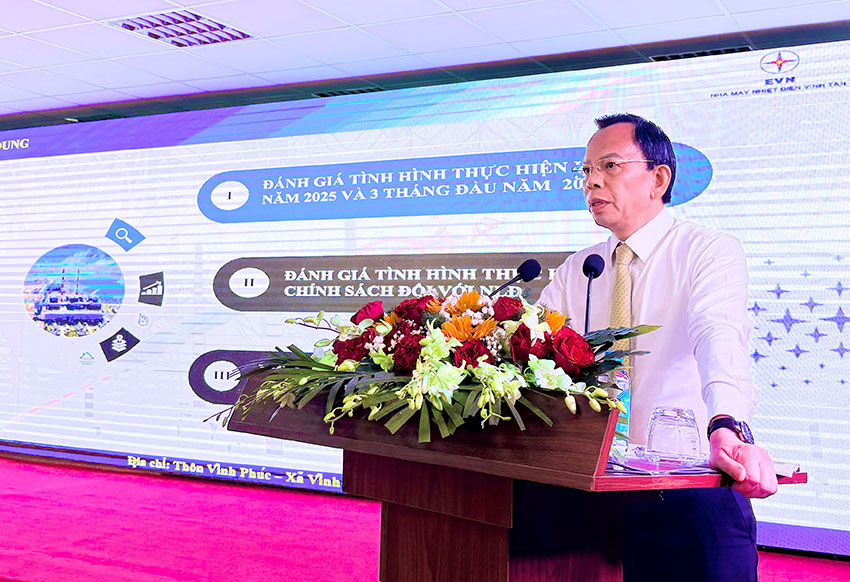 Hội nghị Người lao động Nhà máy Nhiệt điện Vĩnh Tân 4: Đoàn kết - Sáng tạo - Vượt khó - Phát triển