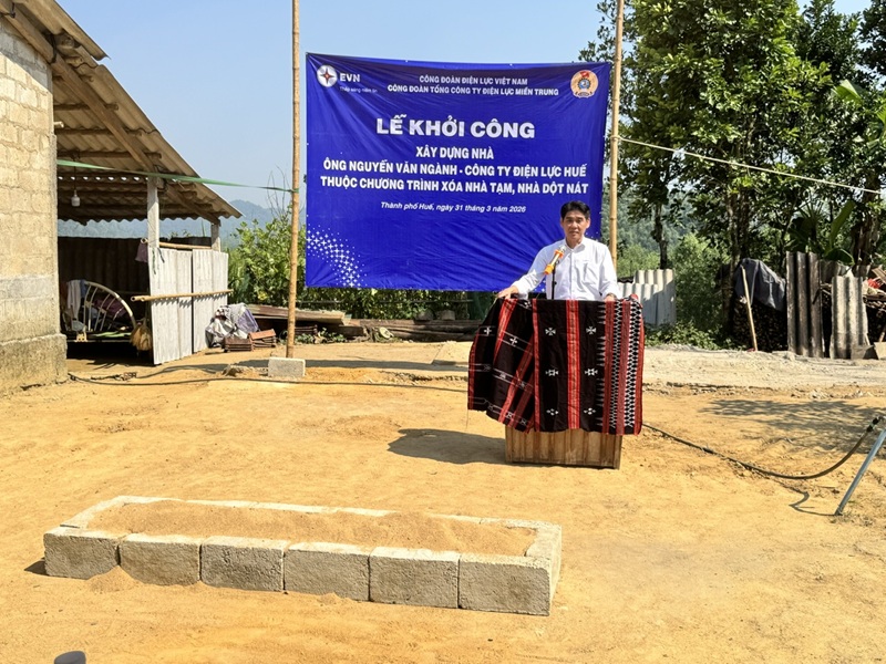 Khởi công xây dựng nhà cho đoàn viên có hoàn cảnh khó khăn 1