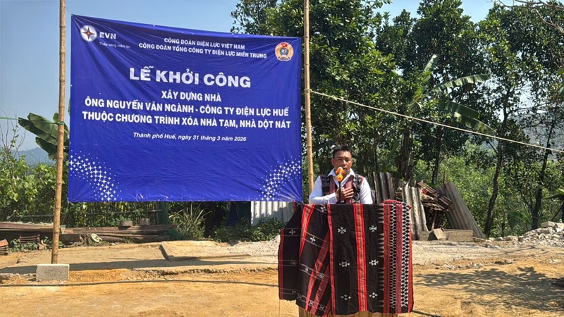 Khởi công xây dựng nhà cho đoàn viên có hoàn cảnh khó khăn 4