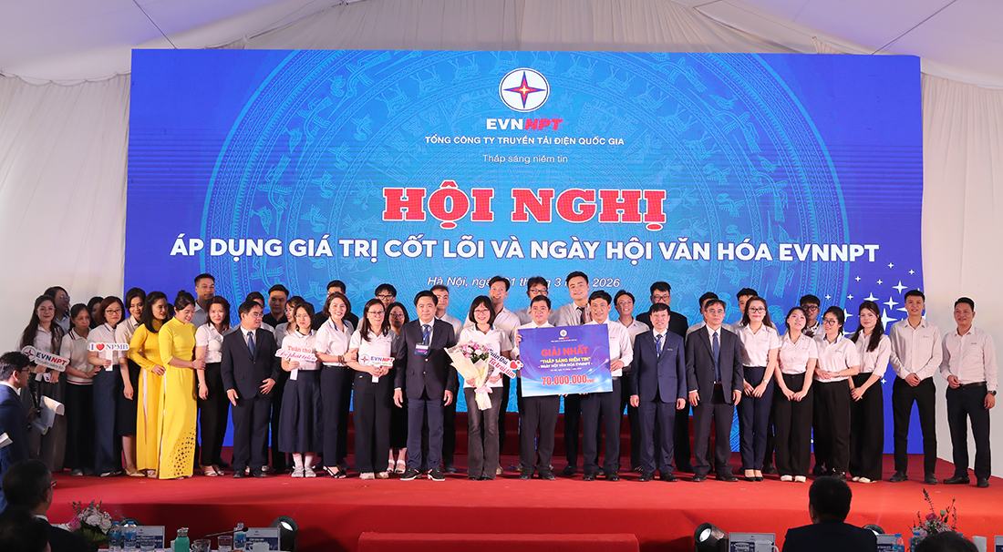 Lan tỏa sức mạnh văn hóa EVN, EVNNPT trong toàn hệ thống truyền tải điện quốc gia 1