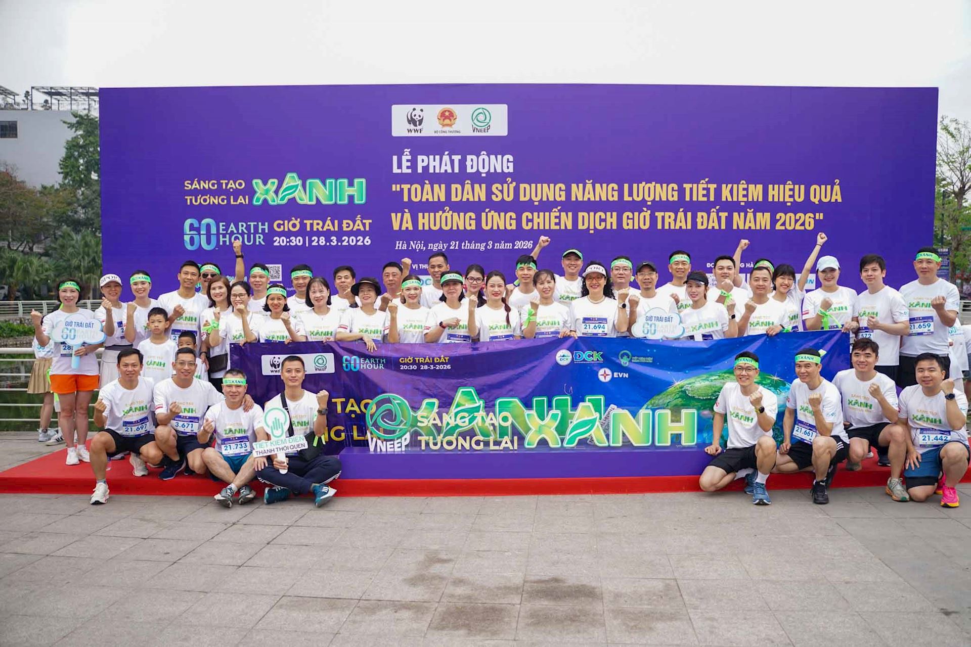 Lãnh đạo EVN cùng 650 cán bộ, nhân viên EVN hưởng ứng, tham gia Giải chạy Giờ Trái đất 2026 1