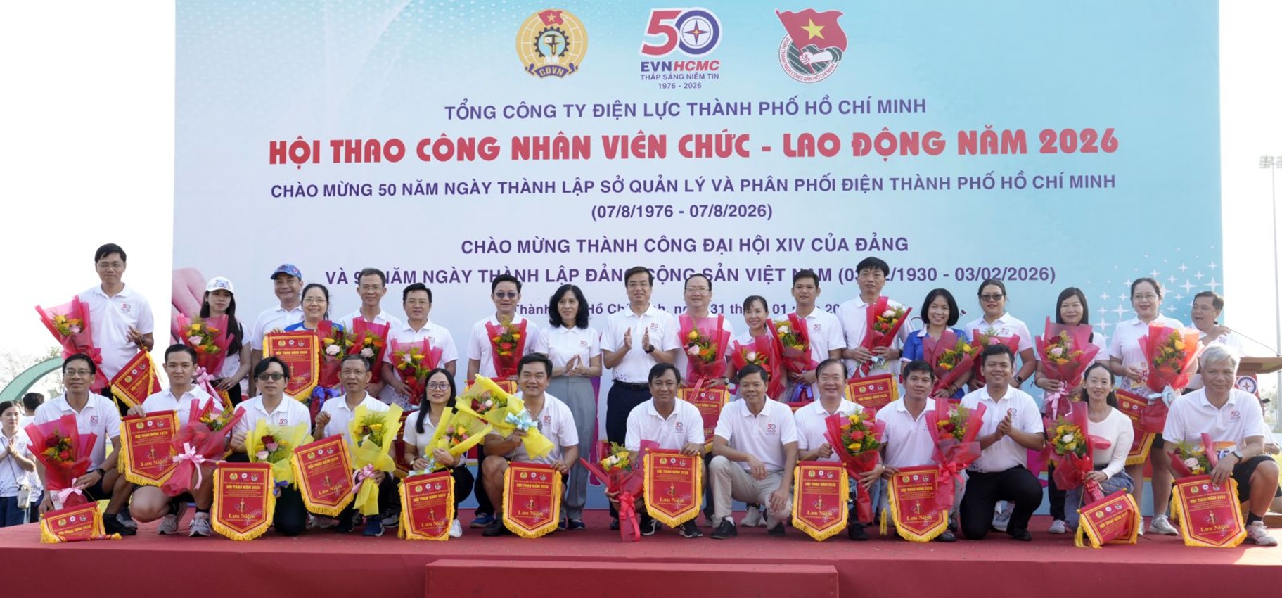 LỄ KHAI MẠC HỘI THAO NĂM 2026 CHÀO MỪNG KỶ NIỆM 50 NĂM NGÀY THÀNH LẬP TỔNG CÔNG TY ĐIỆN LỰC TPHCM 3