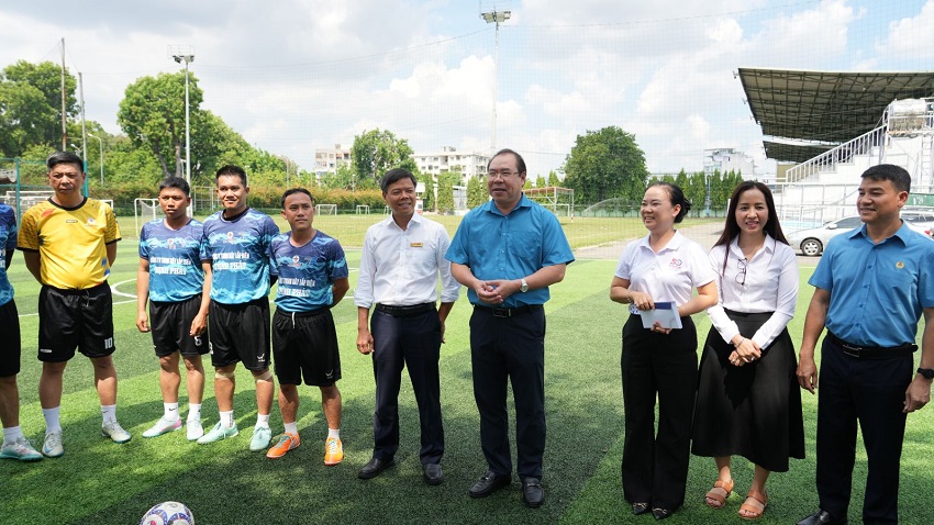 Lễ xuất quân Đội tuyển Công đoàn Điện lực Việt Nam tham dự Giải Bóng đá công nhân viên chức Việt Nam năm 2026 4