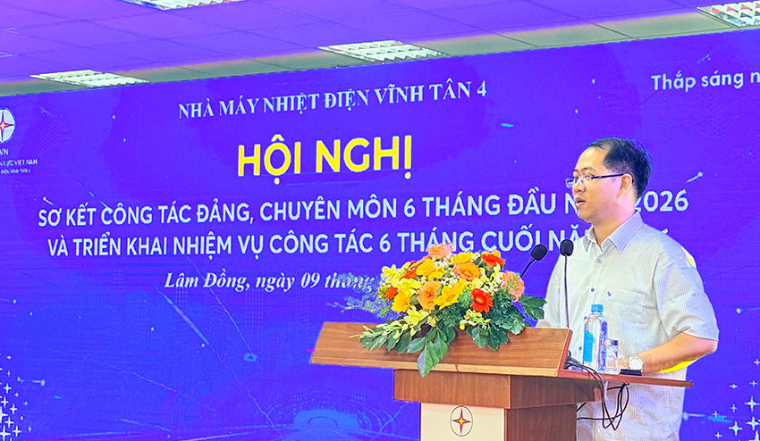 Nhà máy Nhiệt điện Vĩnh Tân 4 sơ kết công tác đảng, hoạt động sản xuất kinh doanh 6 tháng đầu năm 2026 4