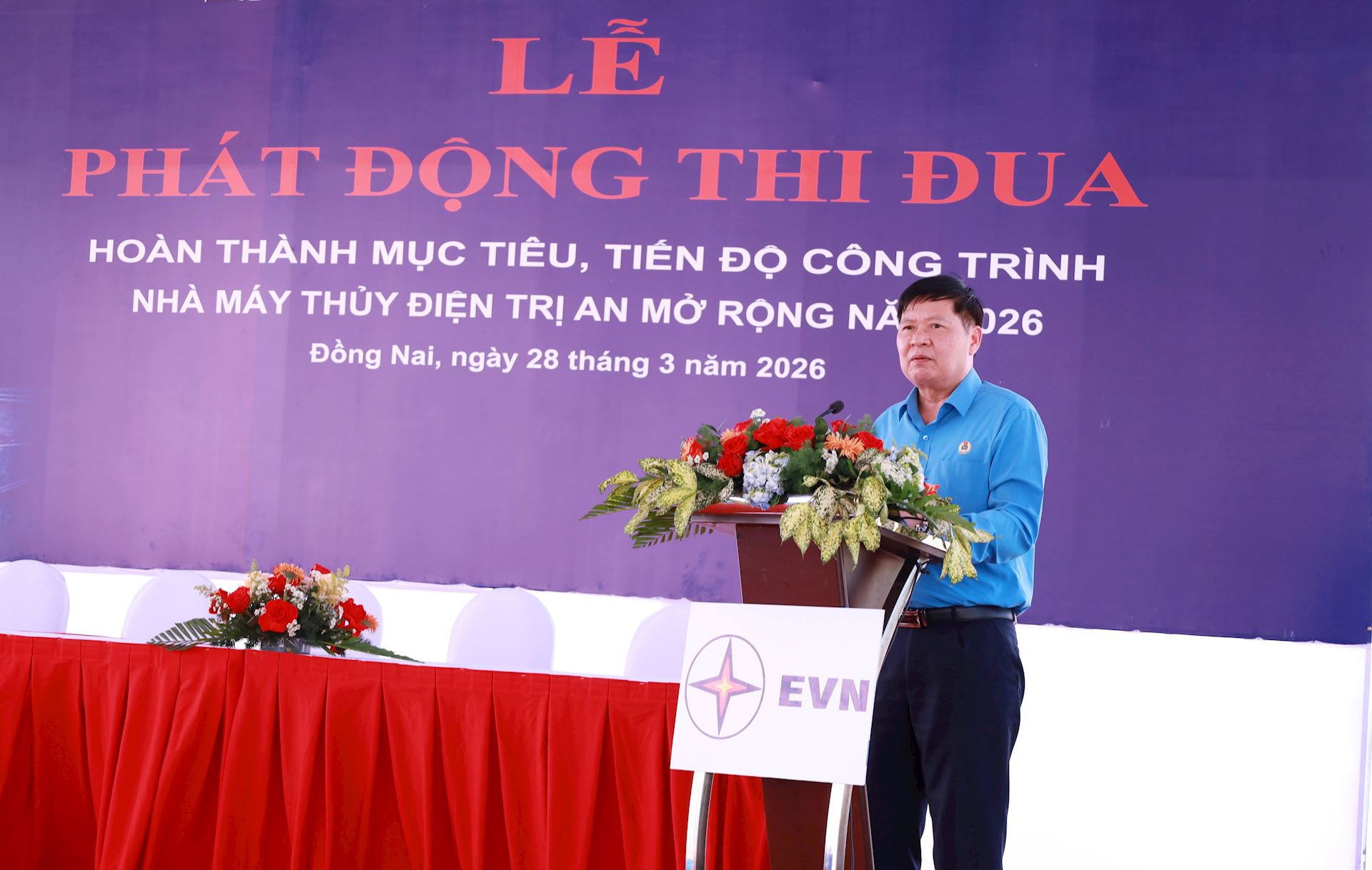 Phát động thi đua trên công trường Dự án Thủy điện Trị An mở rộng 2