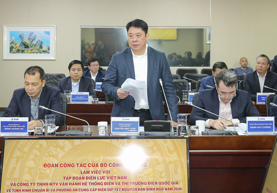 Quyền Bộ trưởng Bộ Công Thương Lê Mạnh Hùng: Bảo đảm cung ứng điện Tết Bính Ngọ an toàn, ổn định, tin cậy trong mọi tình huống