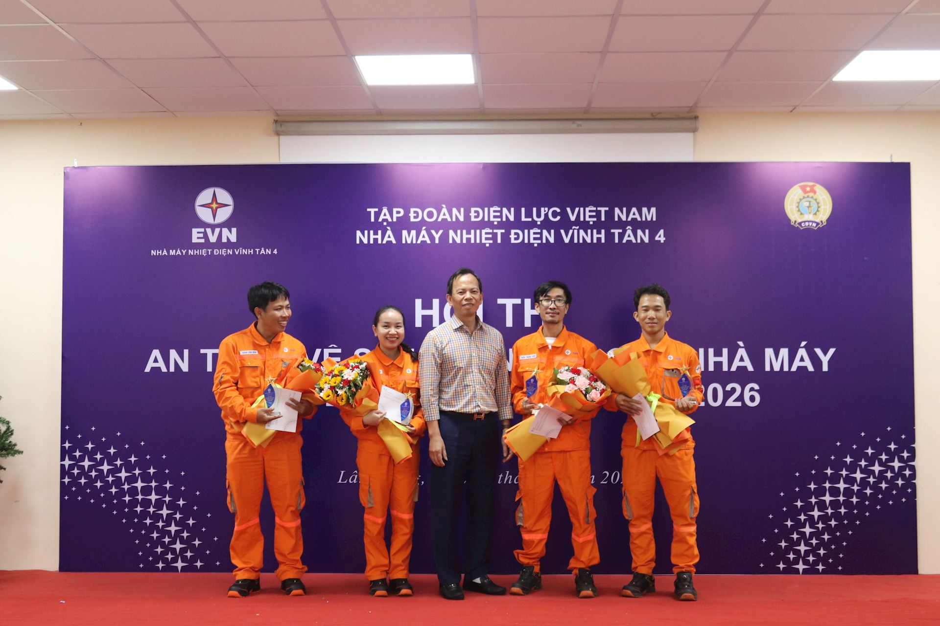 SÔI NỔI HỘI THI “AN TOÀN VỆ SINH VIÊN GIỎI NĂM 2026” TẠI NHÀ MÁY NHIỆT ĐIỆN VĨNH TÂN 4 1