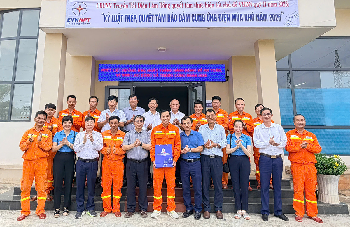 Tiếp sức người lao động truyền tải điện khu vực Tây Nguyên trong Tháng Công nhân 2026 2