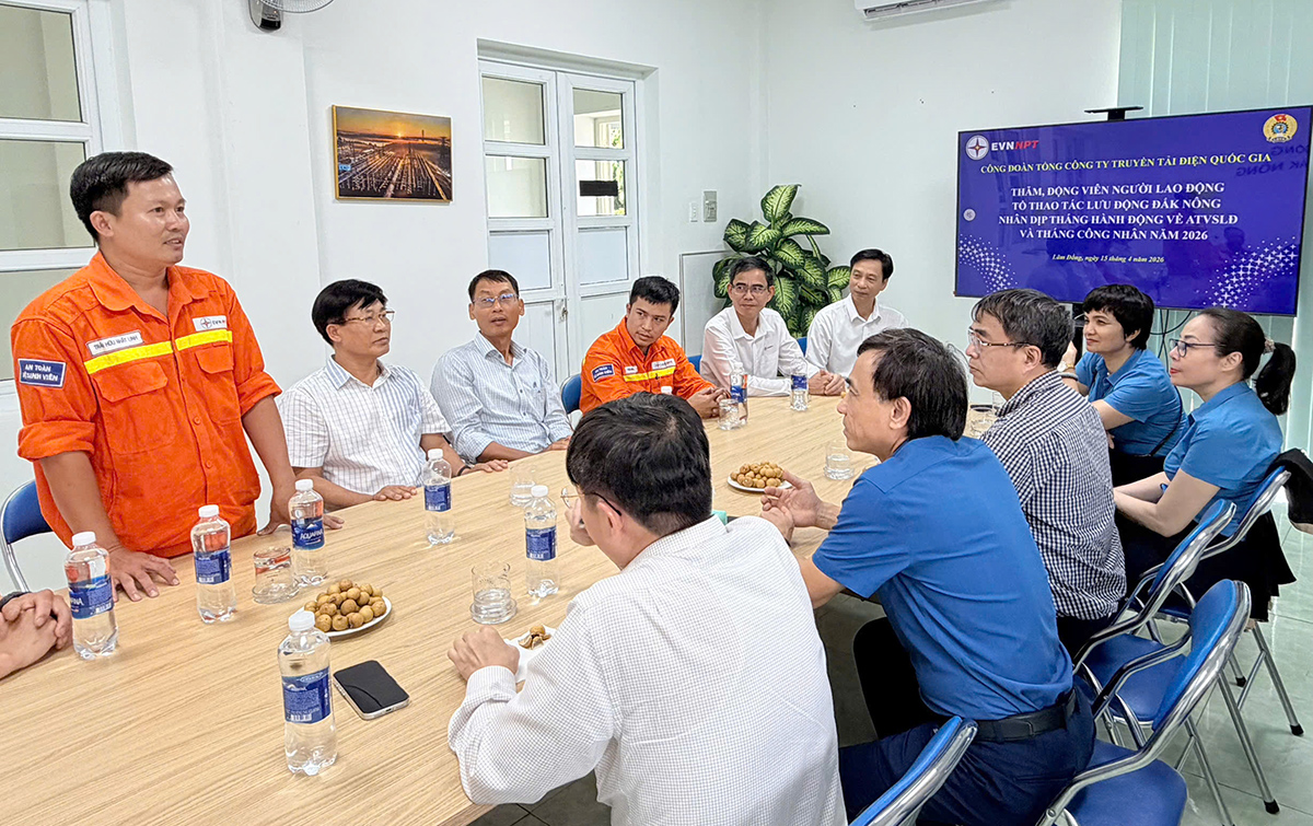 Tiếp sức người lao động truyền tải điện khu vực Tây Nguyên trong Tháng Công nhân 2026 3